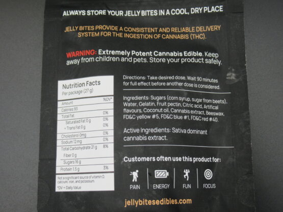 Jelly Bites Sativa 500mg THC - Image 2