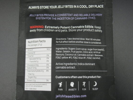 Jelly Bites Indica 500mg THC - Image 2