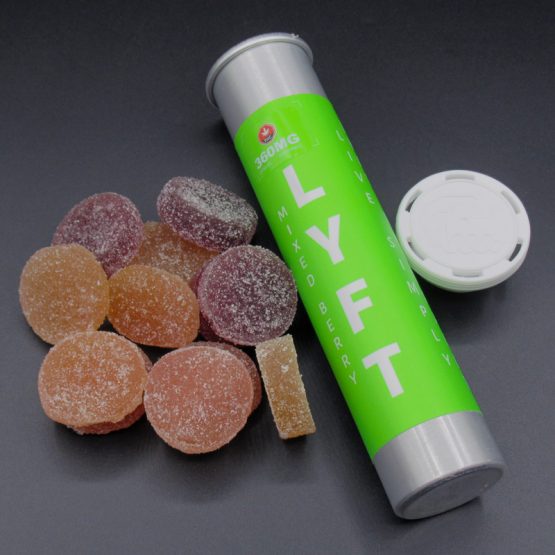 LYFT Organic Mixed Berry Gumdrops 360mg THC