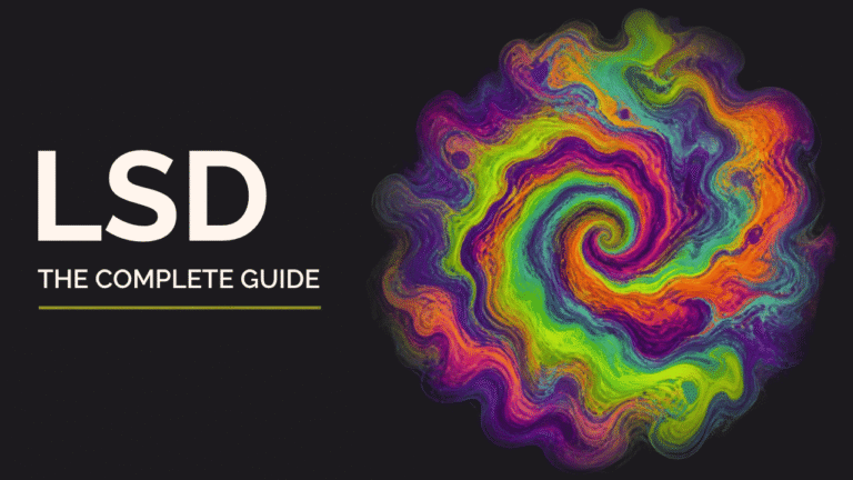 Colourful psychedelic spiral with swirling, abstract patterns in vibrant colours.